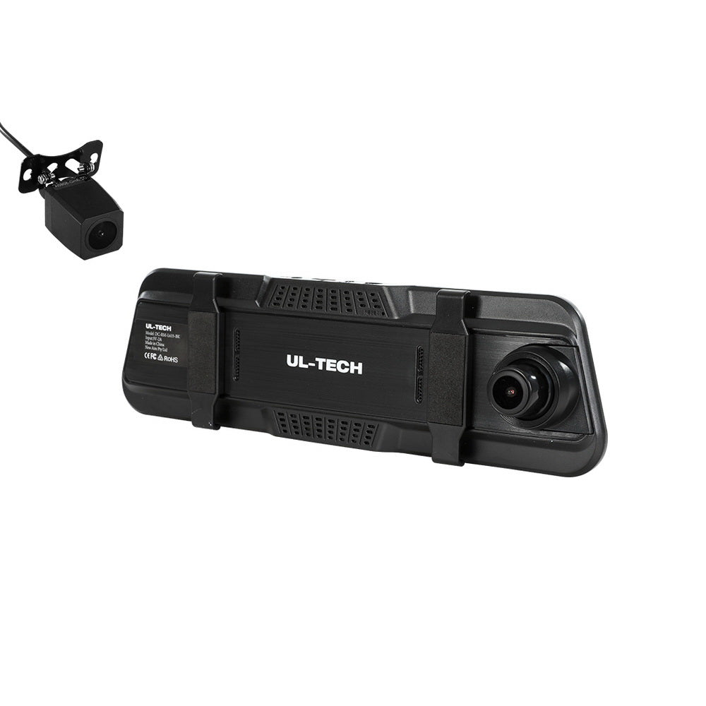 UL-tech Dash Camera 1080P 9.66" Front and Rear View Cam Car DVR Reverse Recorder - ShopFrenzy