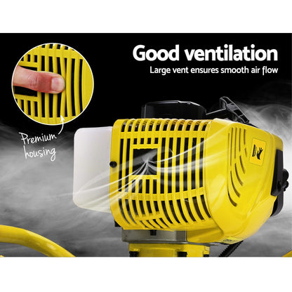 Giantz 80CC Post Hole Digger Motor Only Petrol Engine Yellow - ShopFrenzy