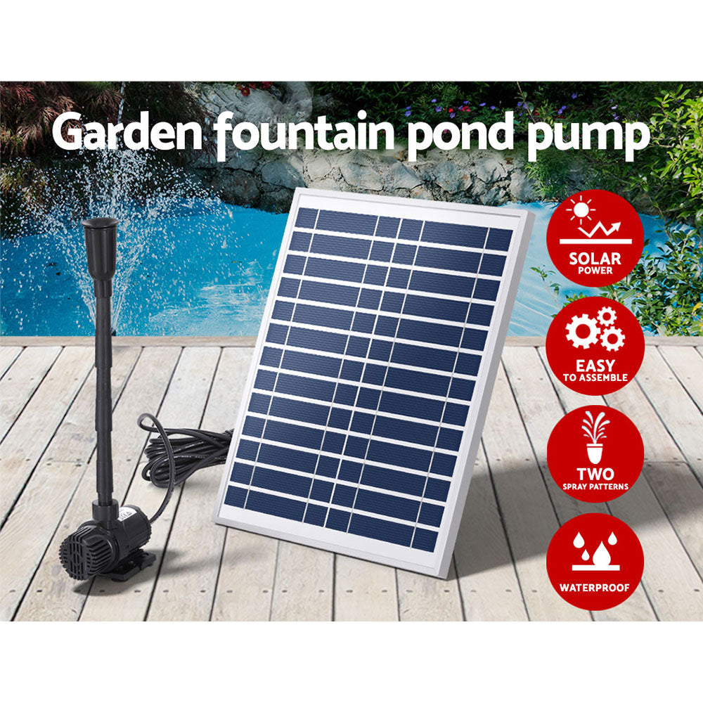 Gardeon Solar Pond Pump Submersible Water Fountain Kit 9.8FT - ShopFrenzy