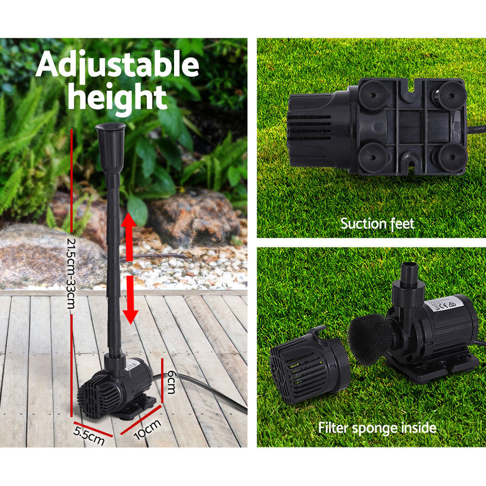 Gardeon Solar Pond Pump Submersible Water Fountain Kit 9.8FT - ShopFrenzy