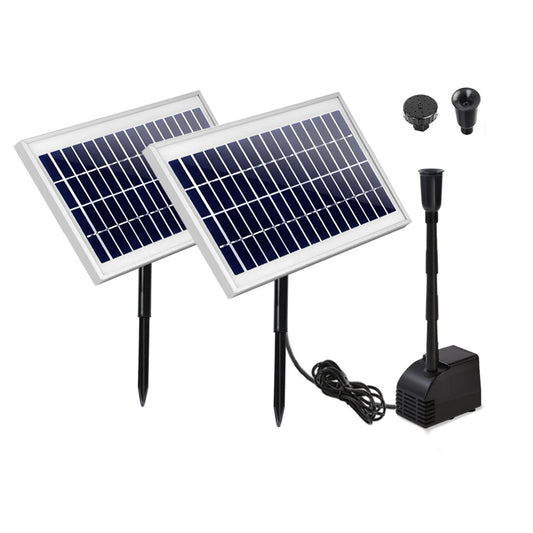 Gardeon Solar Pond Pump Submersible Water Fountain Kit with 2 Panels 7.2FT - ShopFrenzy