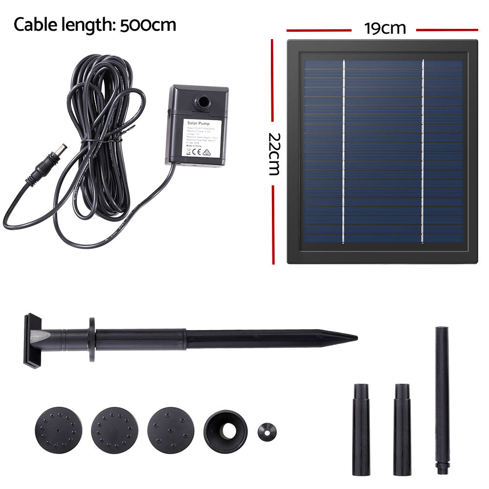 Gardeon Solar Pond Pump Submersible Water Fountain Kit 6.1FT - ShopFrenzy