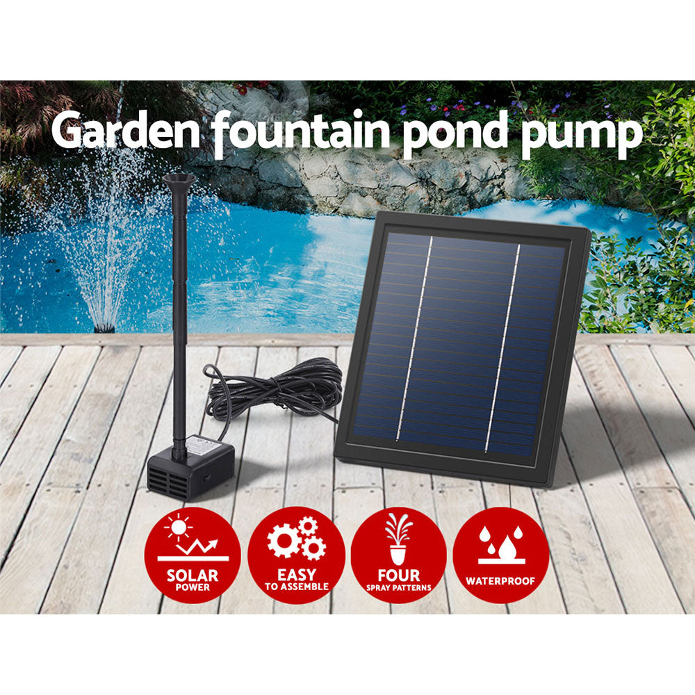 Gardeon Solar Pond Pump Submersible Water Fountain Kit 6.1FT - ShopFrenzy