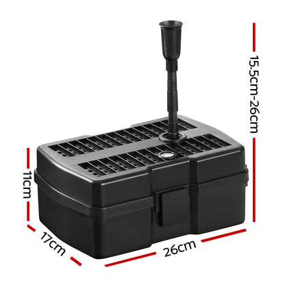 Gardeon Solar Pond Pump Water Fountain Filter Box Submersible Outdoor Pool 6.6FT - ShopFrenzy