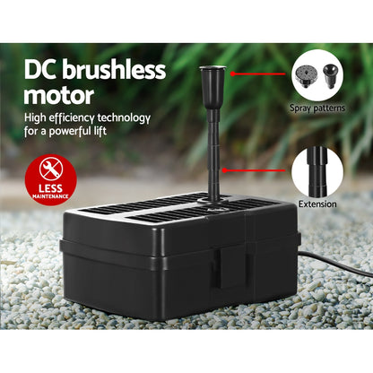 Gardeon Solar Pond Pump Water Fountain Filter Box Submersible Outdoor Pool 6.6FT - ShopFrenzy