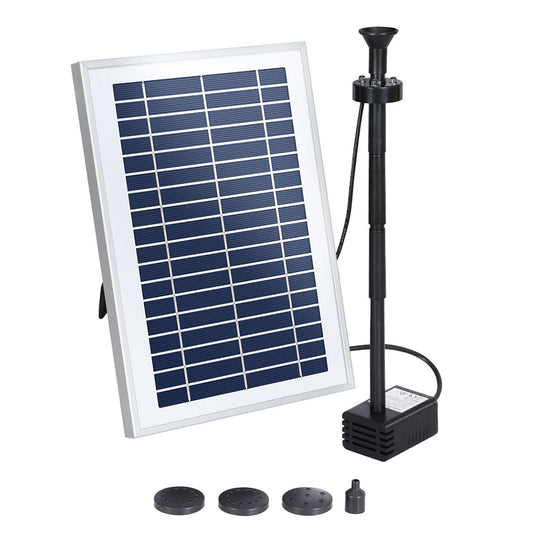 Gardeon Solar Pond Pump Submersible Water Fountain with Battery LED Lights 4.4FT - ShopFrenzy