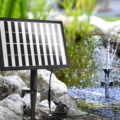 Gardeon Solar Pond Pump with Battery LED Lights 4 FT - ShopFrenzy