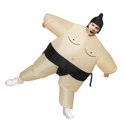 Inflatable Sumo Costume Adult Suit Blow Up Party Fancy Dress Halloween Cosplay - ShopFrenzy