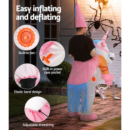 Inflatable Unicorn Costume Adult Suit Blow Up Party Fancy Dress Halloween Cosplay - ShopFrenzy