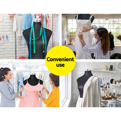 Embellir Female Mannequin Dummy Model Dressmaker Clothes Display Torso Tailor BK - ShopFrenzy