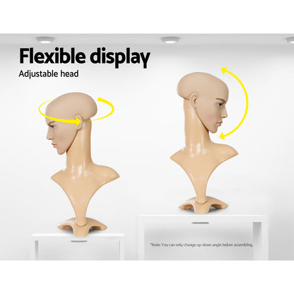 Embellir Male Mannequin Head Dummy Model Display Shop Stand Professional Use - ShopFrenzy