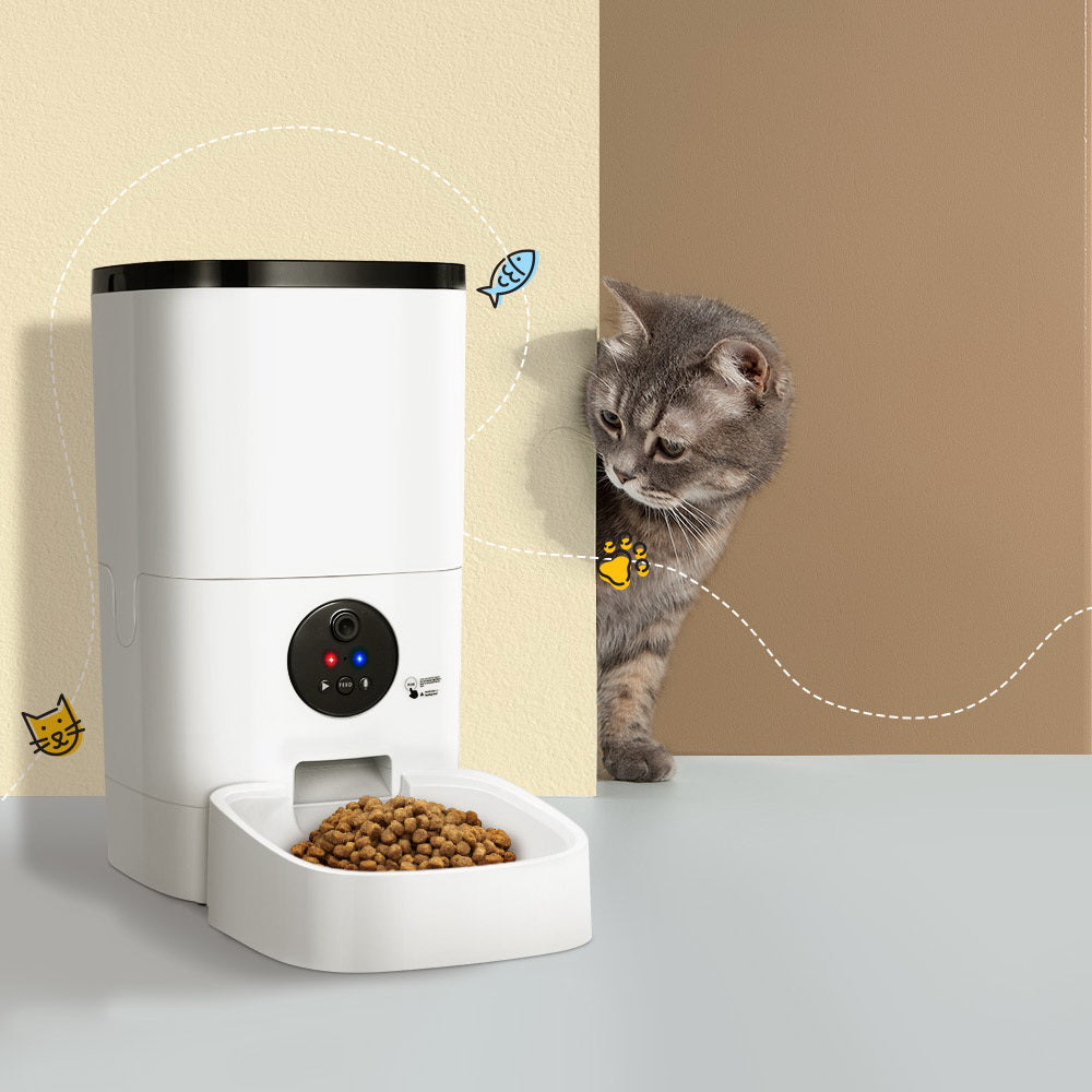 i.Pet Automatic Pet Feeder 6L Wifi Camera Dog Cat Smart Food Dispenser Timer - ShopFrenzy