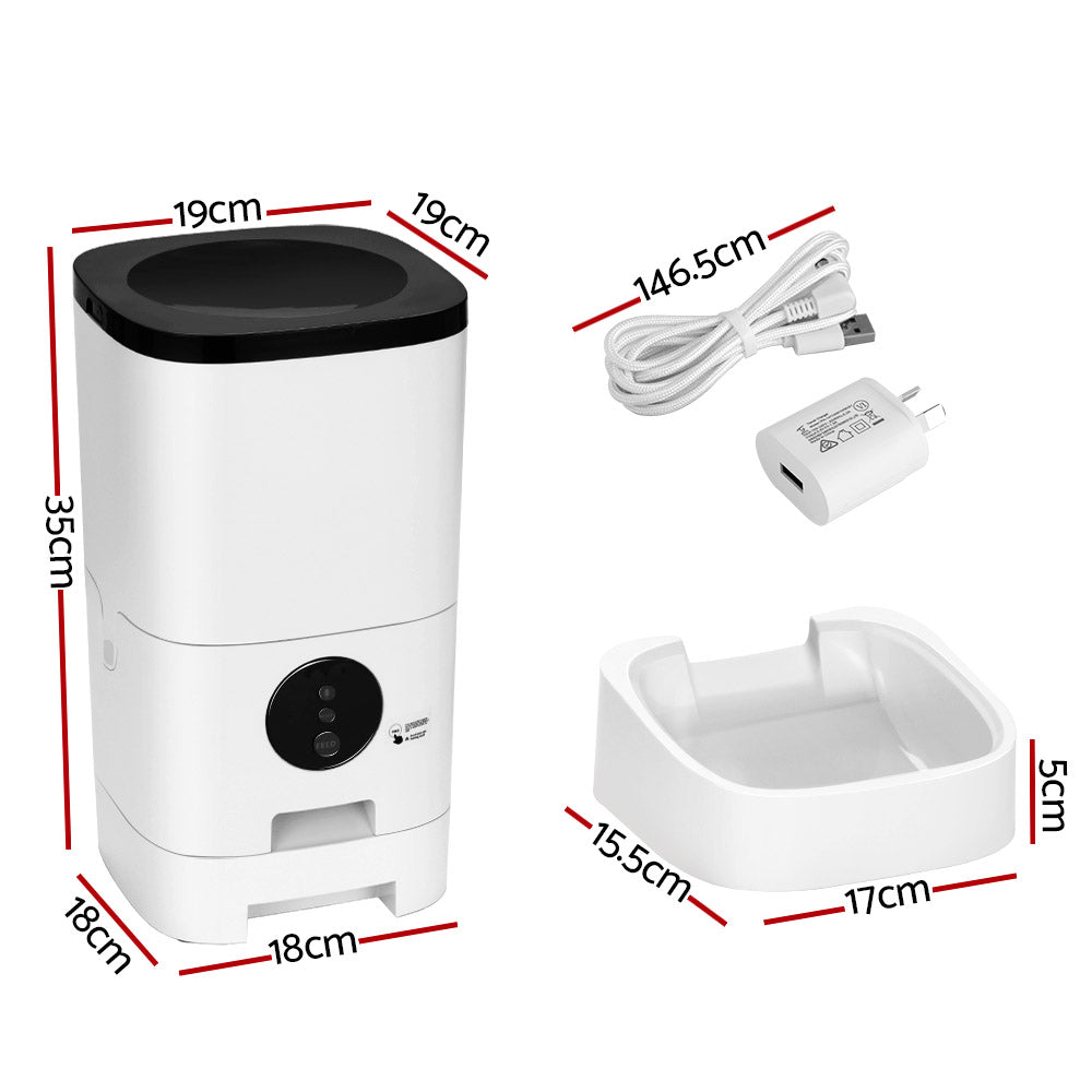 i.Pet Automatic Pet Feeder 6L Wifi Auto Dog Cat Smart Food Dispenser Timer - ShopFrenzy
