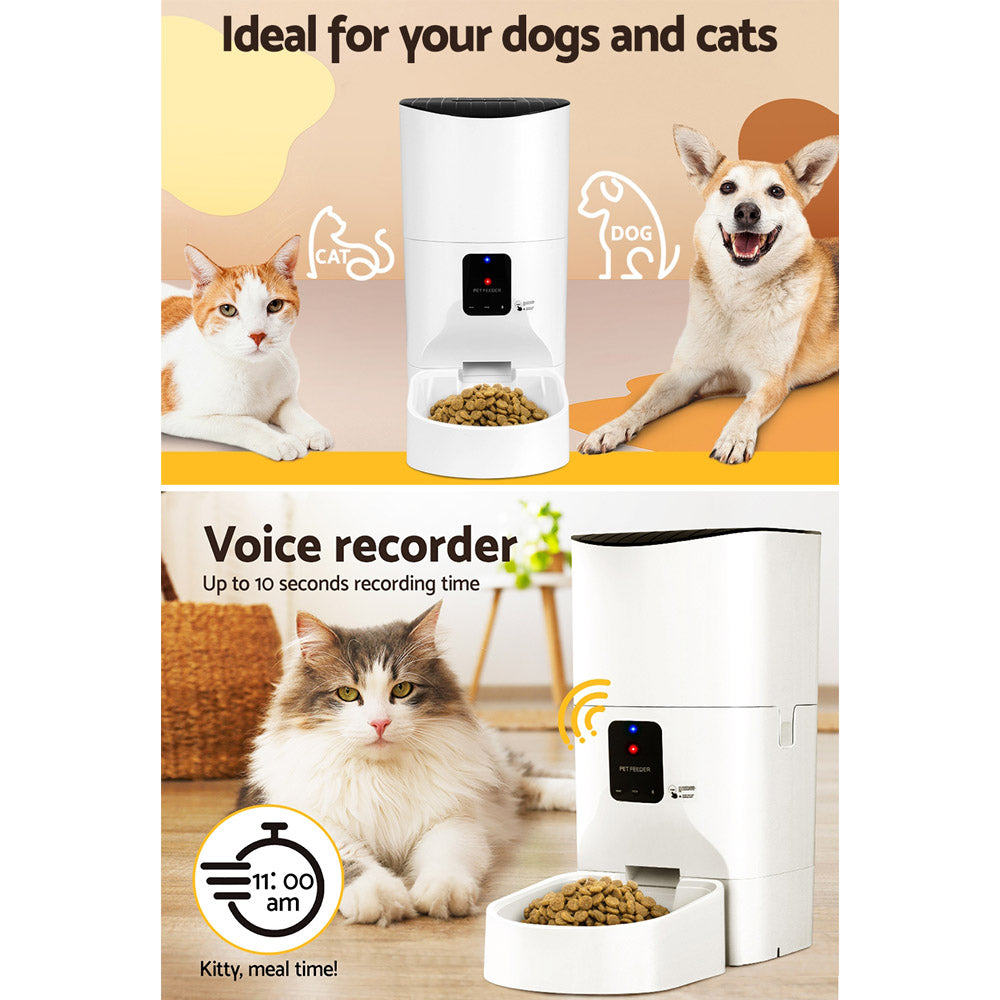 i.Pet Automatic Pet Feeder 9L Wifi Auto Dog Cat Feeder Smart Food Dispenser Timer - ShopFrenzy