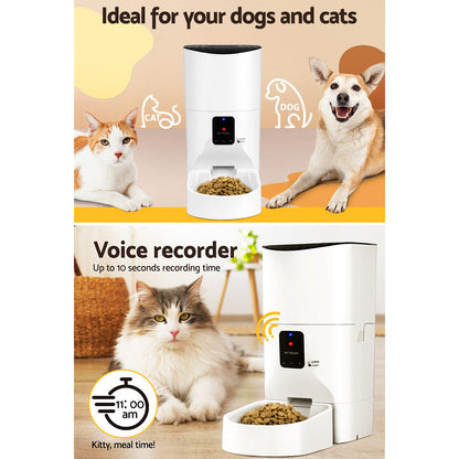 i.Pet Automatic Pet Feeder 9L Wifi Auto Dog Cat Feeder Smart Food Dispenser Timer - ShopFrenzy
