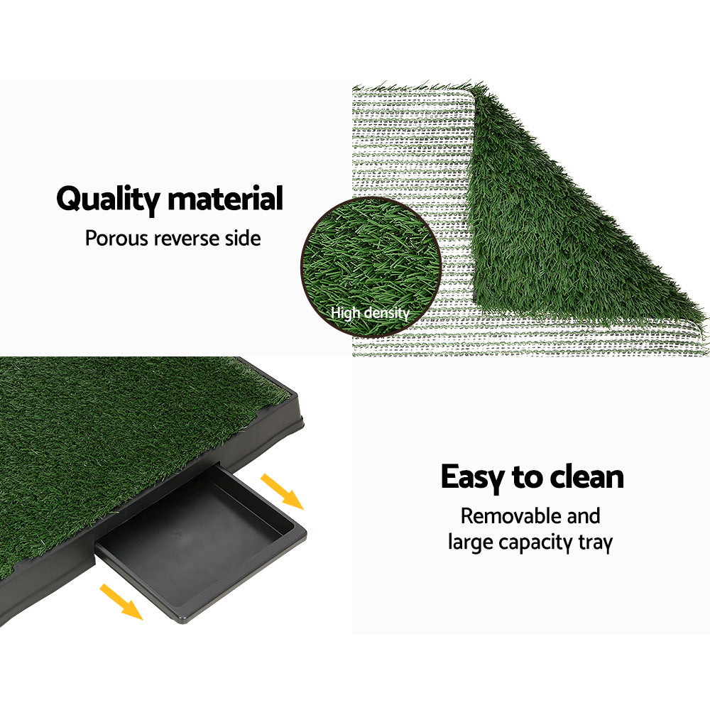 i.Pet Pet Training Pad Dog Potty Toilet Large Loo Portable With Tray Grass Mat - ShopFrenzy