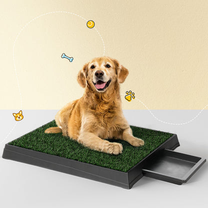 i.Pet Pet Training Pad Dog Potty Toilet Large Loo Portable With Tray Grass Mat - ShopFrenzy