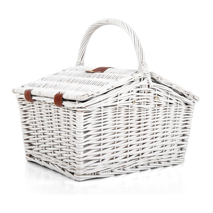 Alfresco 2 Person Picnic Basket Set Insulated Blanket Bag - ShopFrenzy