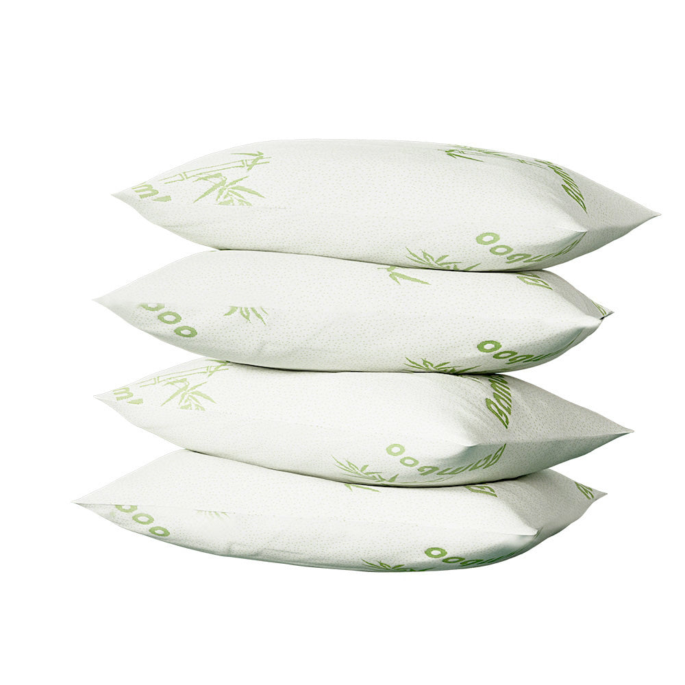 Giselle Bedding 4 Pack Bamboo Pillow Family Hotel - ShopFrenzy