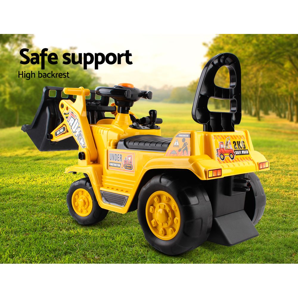 Keezi Ride On Car Toys Kids Excavator Bulldozer Sandpit Digger Car Pretend Play - ShopFrenzy