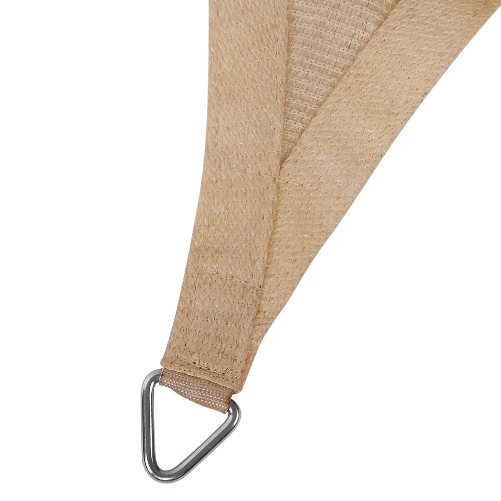 Instahut Waterproof Shade Sail 4x6m Rectangle Sand 95% Shade Cloth - ShopFrenzy