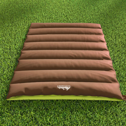 Weisshorn Sleeping Bag Double Bags Thermal Camping Hiking Tent Brown -5°C - ShopFrenzy