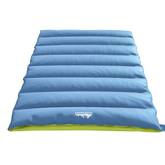Weisshorn Sleeping Bag Double Bags Thermal Camping Hiking Tent Grey -5°C - ShopFrenzy