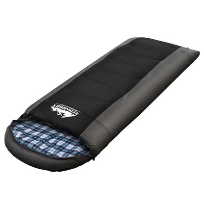 Weisshorn Sleeping Bag Single Thermal Camping Hiking Tent Black  -20°C - ShopFrenzy