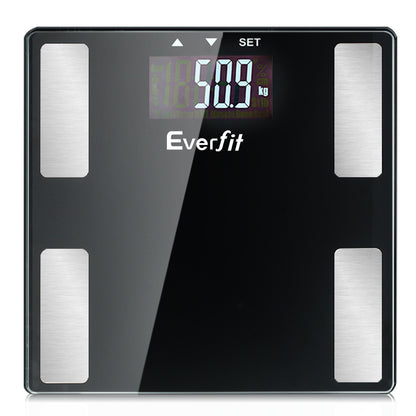 Everfit Bathroom Scales Digital Body Fat Scale 180KG Electronic Monitor BMI CAL - ShopFrenzy
