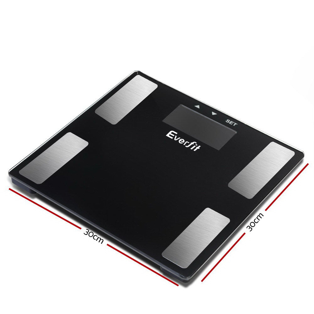 Everfit Bathroom Scales Digital Body Fat Scale 180KG Electronic Monitor BMI CAL - ShopFrenzy