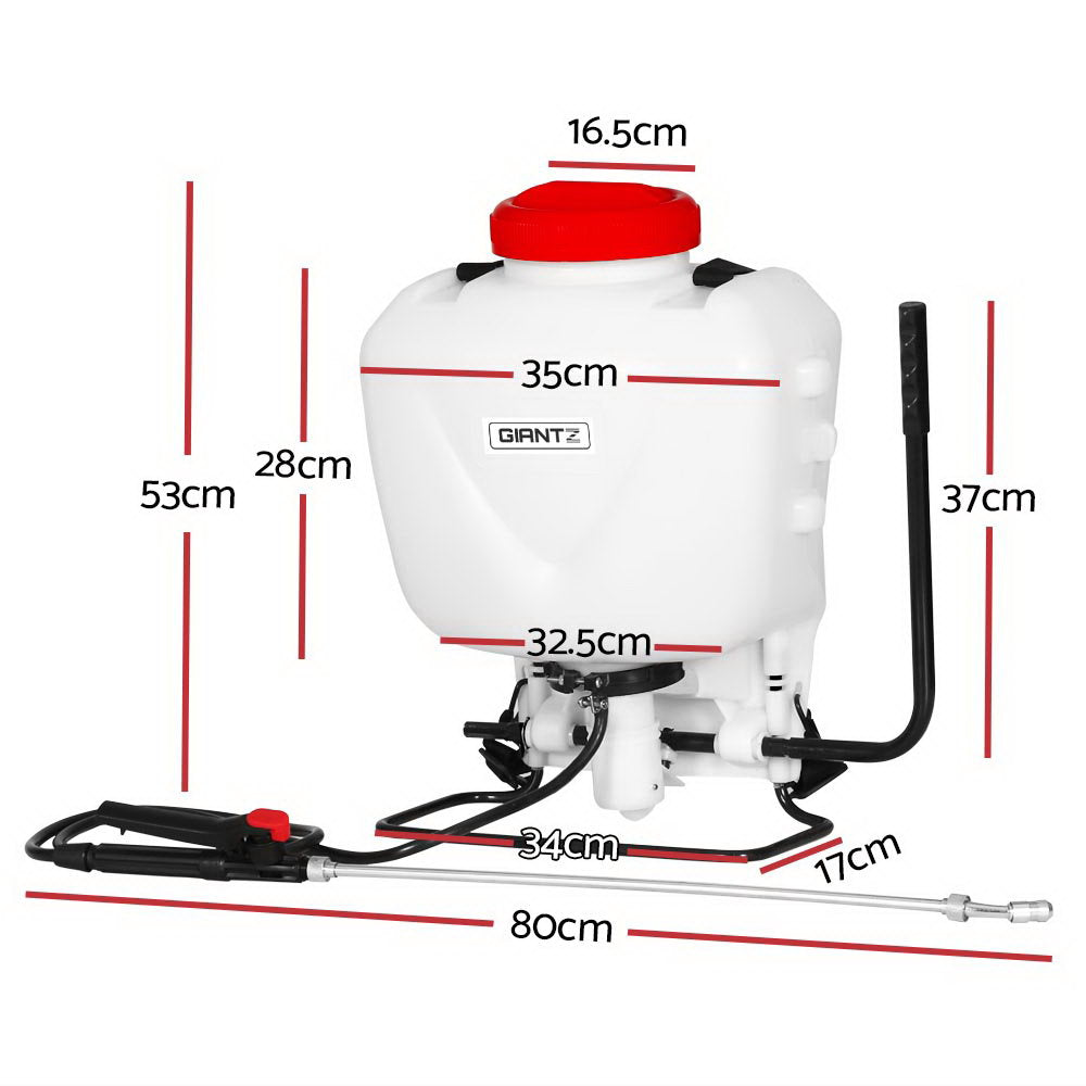 Giantz Weed Sprayer 15L Knapsack Backpack Garden Spray - ShopFrenzy