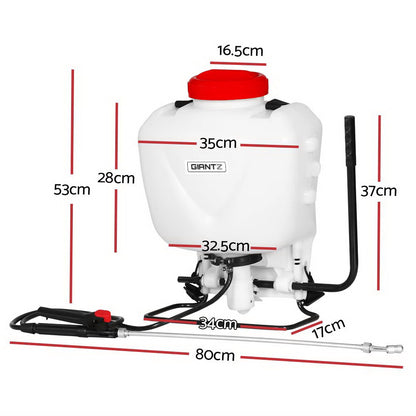 Giantz Weed Sprayer 15L Knapsack Backpack Garden Spray - ShopFrenzy