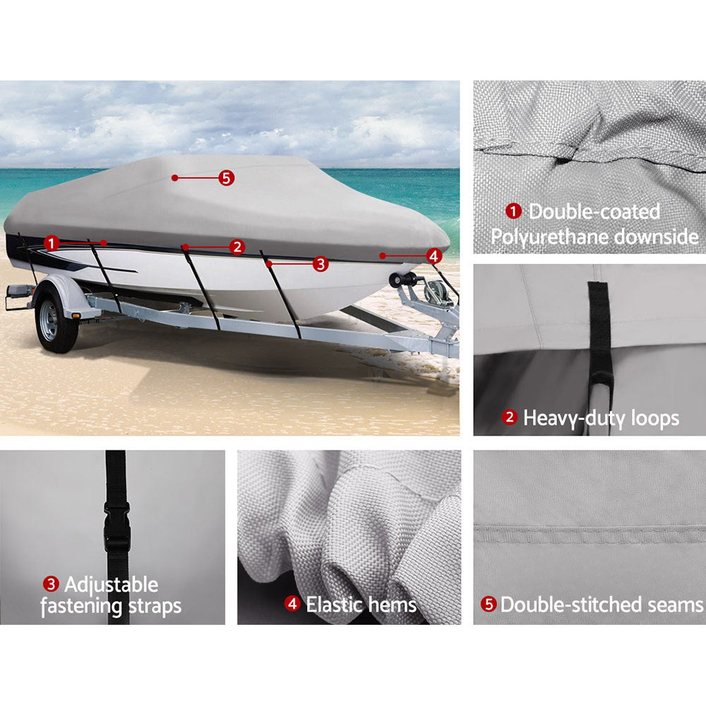 Seamanship 16-18.5ft Boat Cover Trailerable Marine Grade 600D - ShopFrenzy