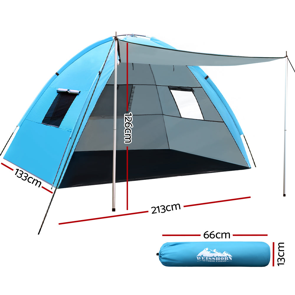 Weisshorn Camping Tent Beach Portable Hiking Sun Shade Shelter Fishing 4 Person - ShopFrenzy