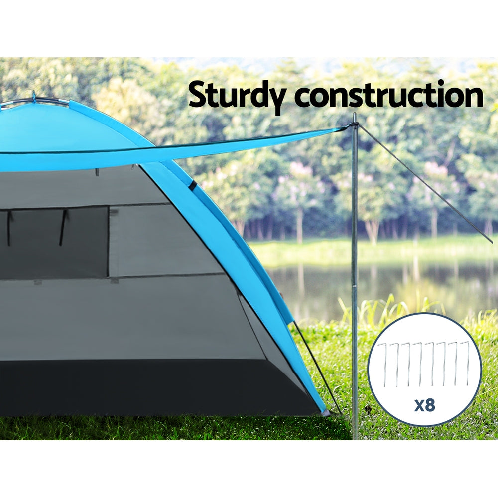Weisshorn Camping Tent Beach Portable Hiking Sun Shade Shelter Fishing 4 Person - ShopFrenzy