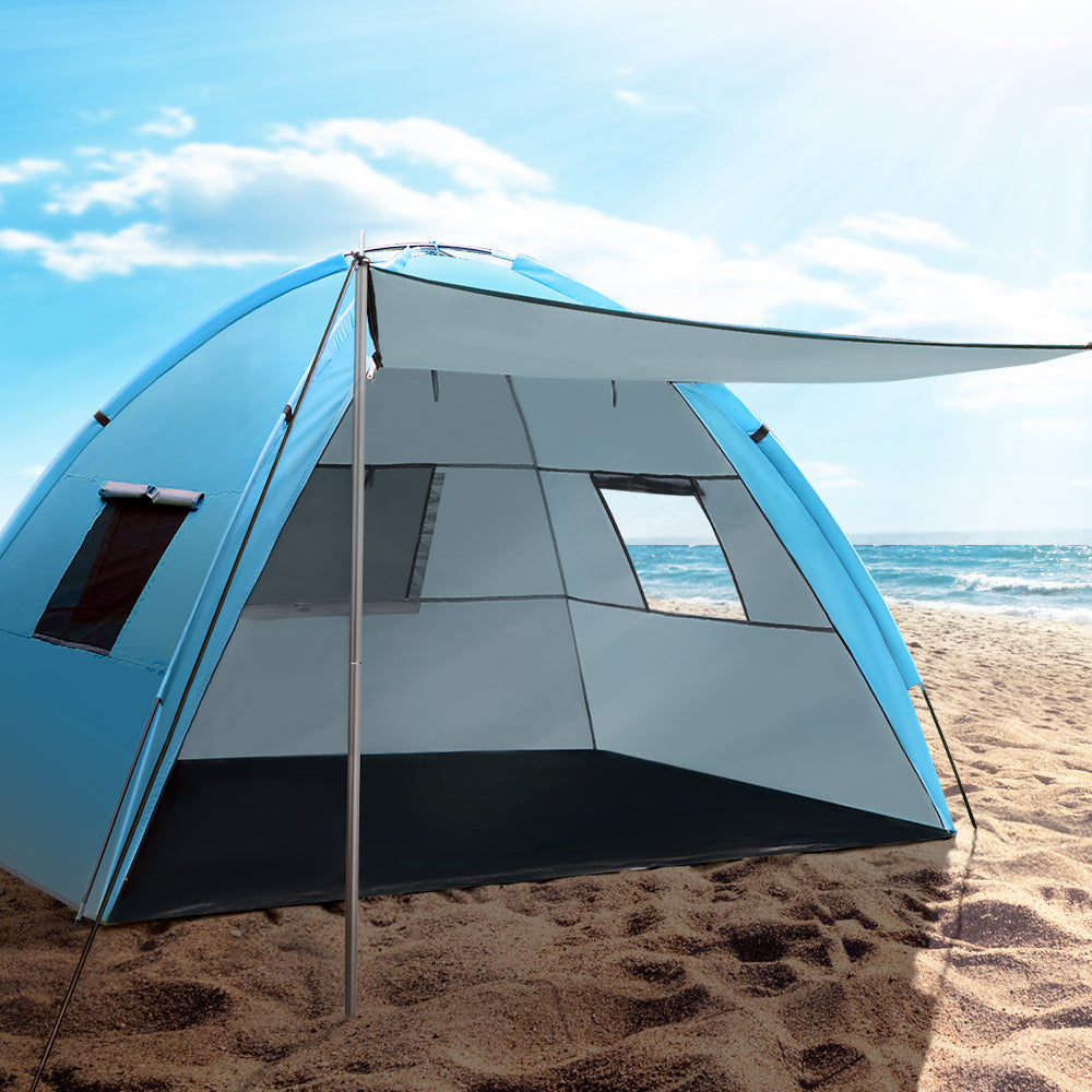 Weisshorn Camping Tent Beach Portable Hiking Sun Shade Shelter Fishing 4 Person - ShopFrenzy