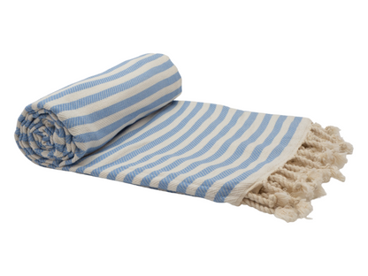 PORTSEA TURKISH COTTON TOWEL - SKY BLUE - ShopFrenzy
