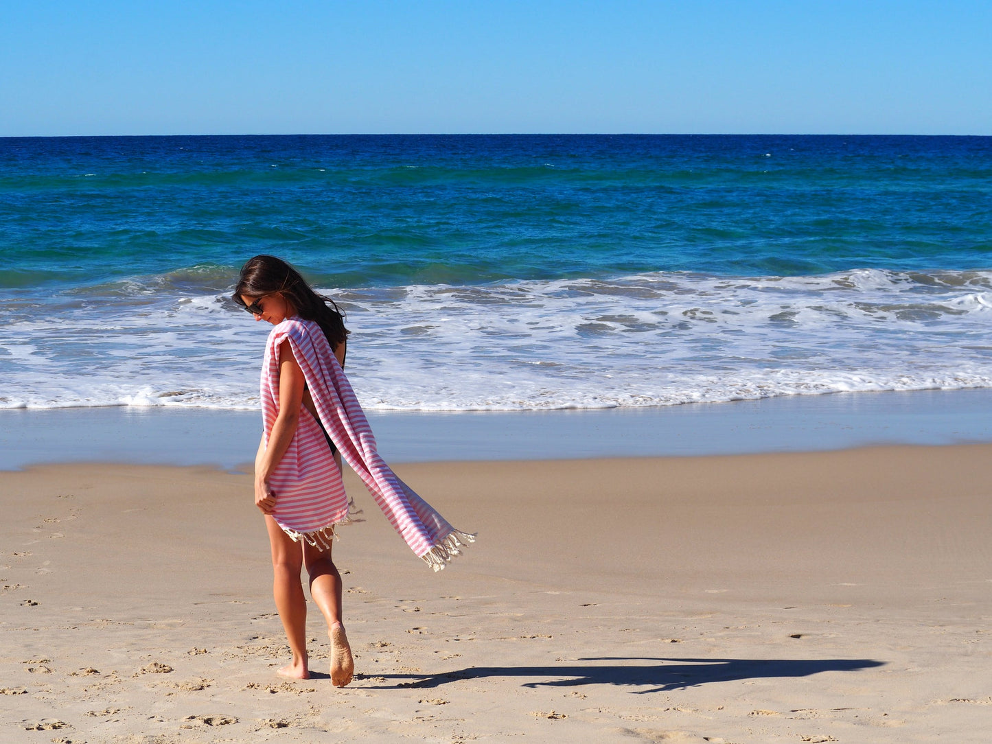 PORTSEA TURKISH COTTON TOWEL - BLUSH - ShopFrenzy