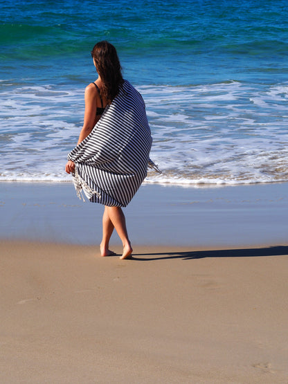 PORTSEA TURKISH COTTON TOWEL - MIDNIGHT - ShopFrenzy
