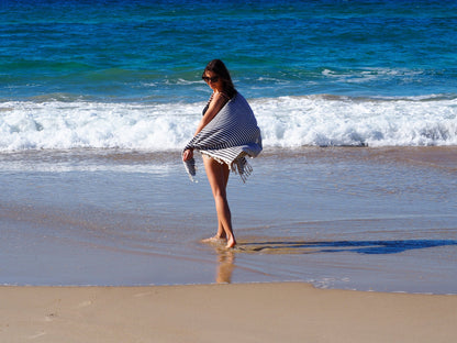 PORTSEA TURKISH COTTON TOWEL - MIDNIGHT - ShopFrenzy