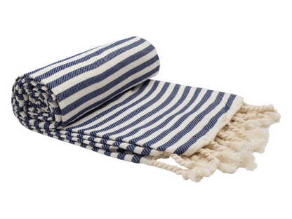 PORTSEA TURKISH COTTON TOWEL - NAVY - ShopFrenzy