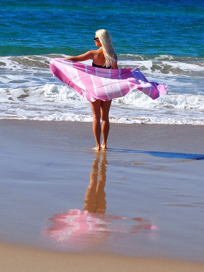 SORRENTO TURKISH COTTON TOWEL - CANDY - ShopFrenzy