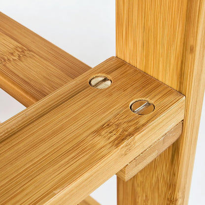 Bamboo Shoe Bench Rack Storage with shelves - ShopFrenzy