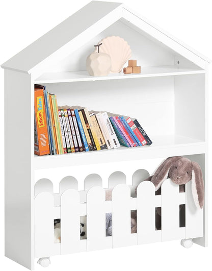 Kids Bookcase Shelf Storage Mobile Toy Chest - ShopFrenzy