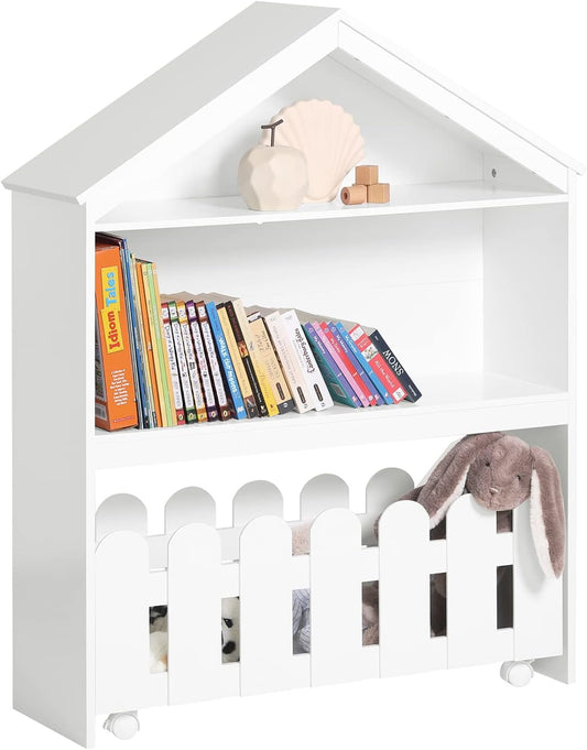 Kids Bookcase Shelf Storage Mobile Toy Chest - ShopFrenzy
