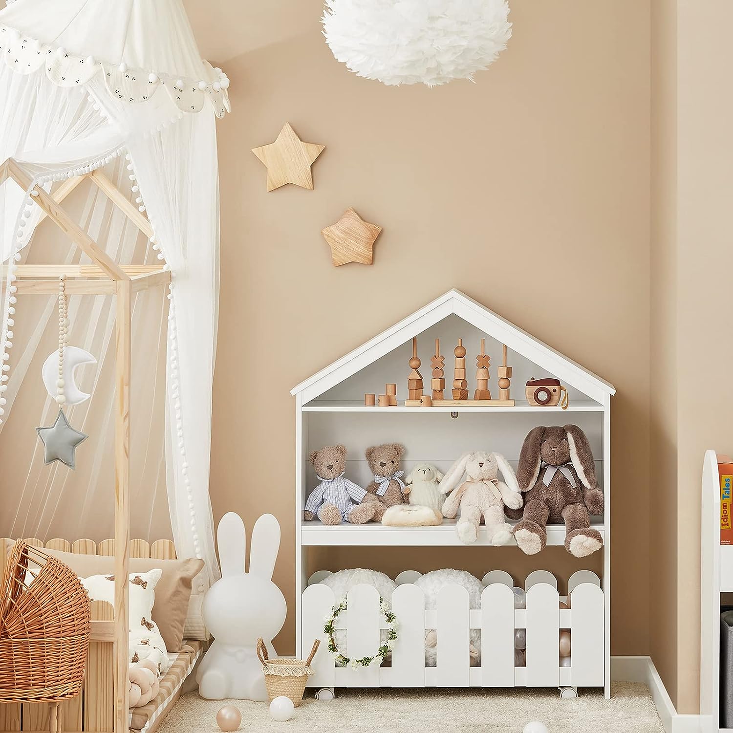 Kids Bookcase Shelf Storage Mobile Toy Chest - ShopFrenzy