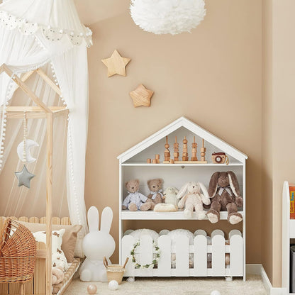 Kids Bookcase Shelf Storage Mobile Toy Chest - ShopFrenzy