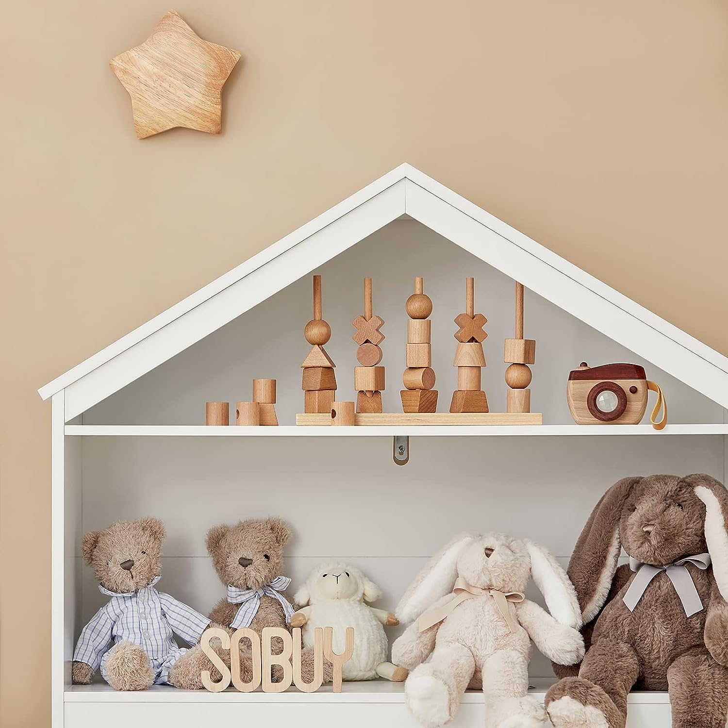Kids Bookcase Shelf Storage Mobile Toy Chest - ShopFrenzy