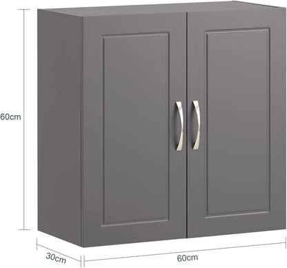 Wall Storage Cabinet Unit Double Doors - ShopFrenzy