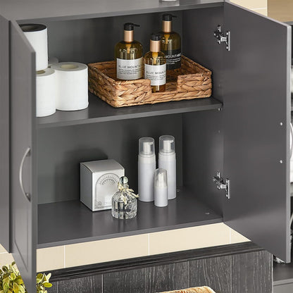 Wall Storage Cabinet Unit Double Doors - ShopFrenzy